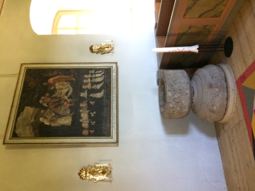 Baptismal font.